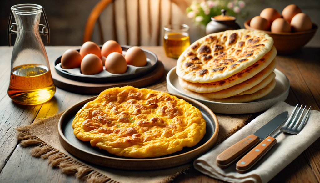 Turning Thai-Style Omelet (ไข่เจียว) and Keto Flatbread into a Ketogenic Fusion Feast! (2 Serves)