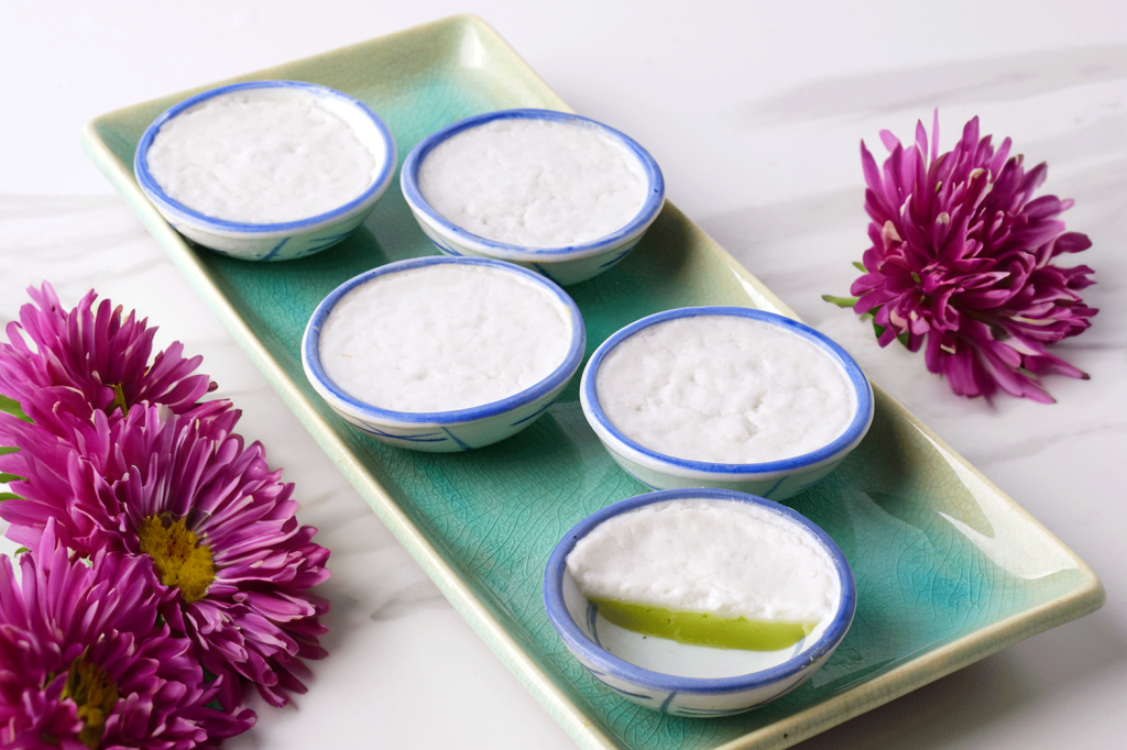 Khanom Thuay (Thai Coconut Custard): Traditional and Keto Versions